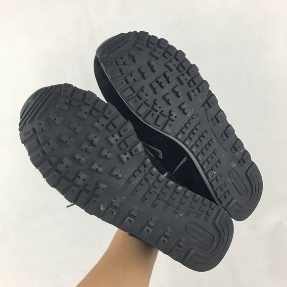 Converse  Men's Retro Joggers Navy Leather Suede Steel Toe Work Shoes Size 6.5D - Picture 4 of 12